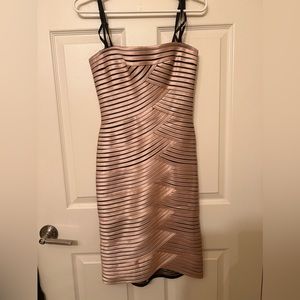 Beautiful BCBG cocktail dress in gold size 2